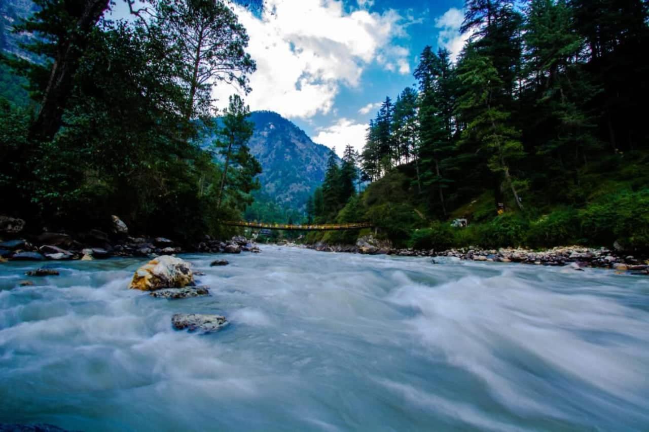 Odyssey Stays Kasol - Tree House, Cottage & Swiss Tents Exterior foto